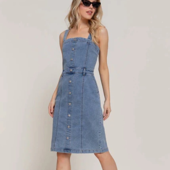 NWT Western Denim Jean Dress - Picture 1 of 4